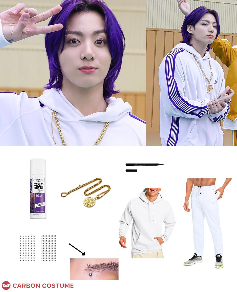 Jungkook of BTS from the “Butter” (Cooler Remix) Music Video Cosplay Guide