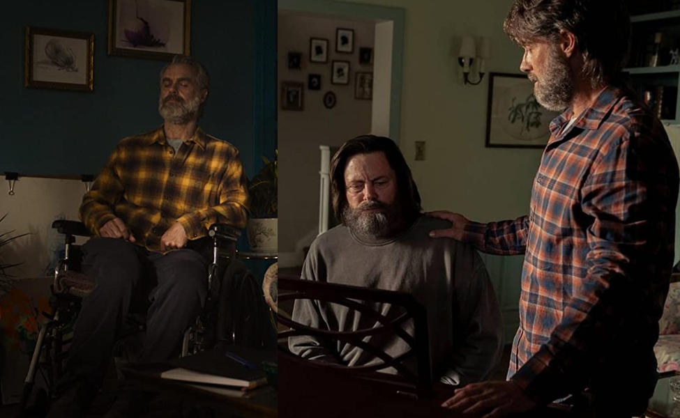 Flannel shirt worn by Frank (Murray Bartlett) as seen in The Last of Us TV  series outfits (Season 1 Episode 3)