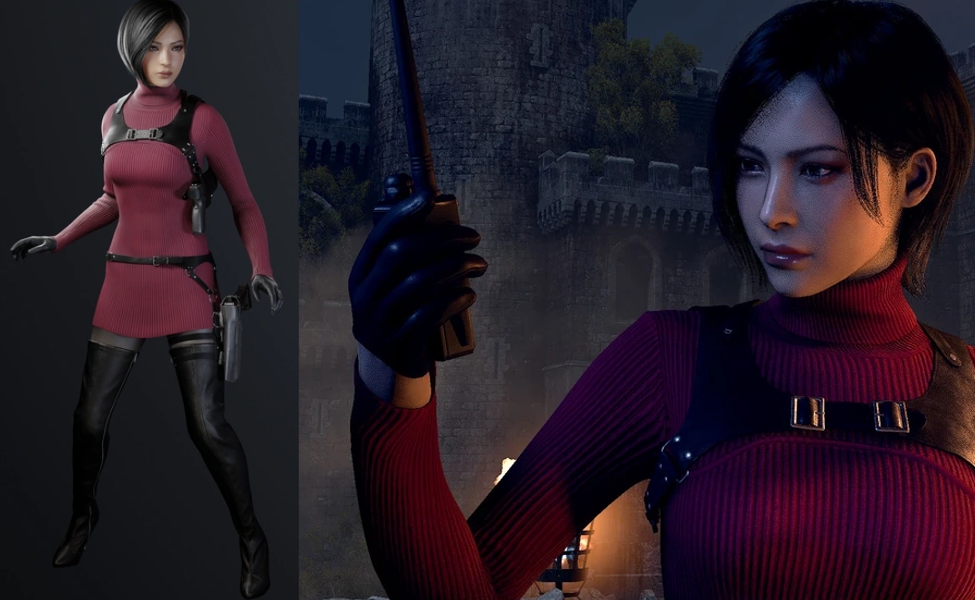 Ada Wong RE4 Red Dress - Resident Evil 4 Remake 