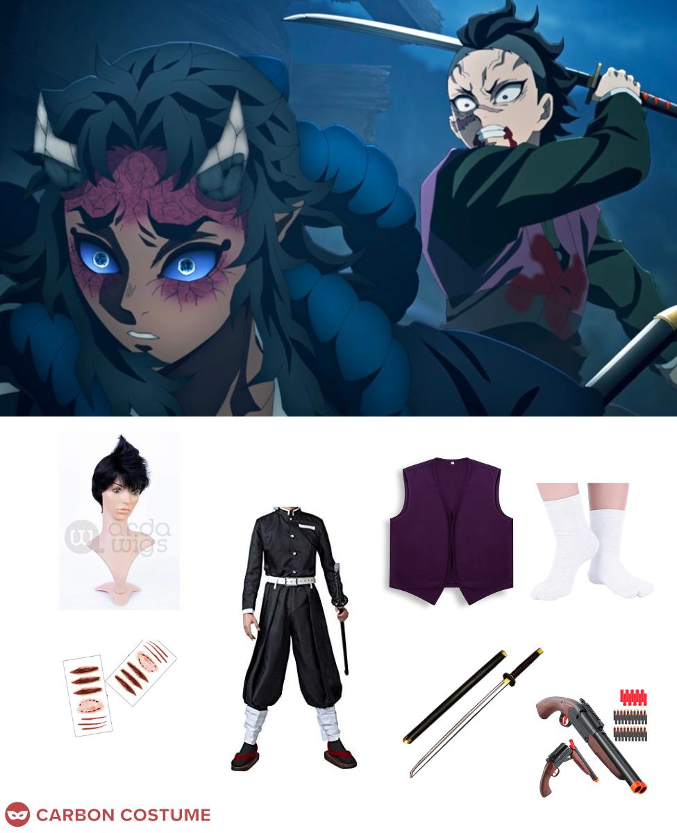 Anime! Demon Slayer: Kimetsu no Yaiba Kanroji Mitsuri Battle Suit Team  Uniform Cosplay Costume Halloween Suit Any Size Free Ship