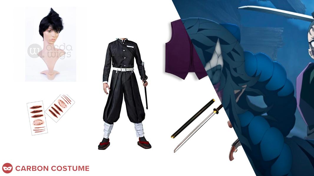 Anime! Demon Slayer: Kimetsu no Yaiba Kanroji Mitsuri Battle Suit Team  Uniform Cosplay Costume Halloween Suit Any Size Free Ship