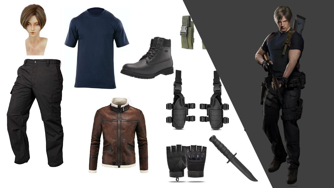 Evil 4 Remake Ashley Graham Leon Scott Kennedy Cosplay Costume Set