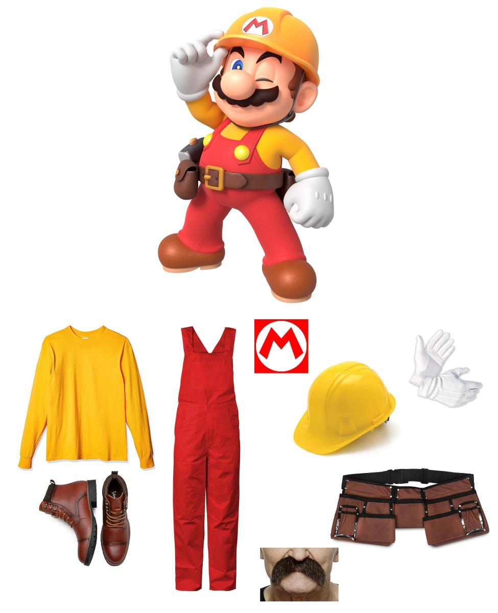 Builder Mario from Super Mario Maker Cosplay Guide