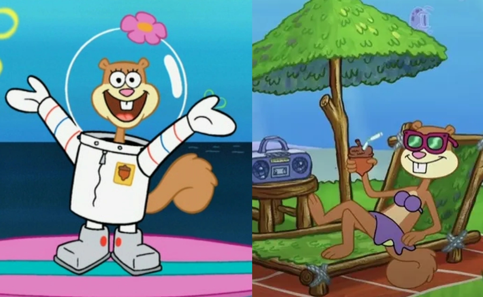 sandy cheeks from spongebob squarepants