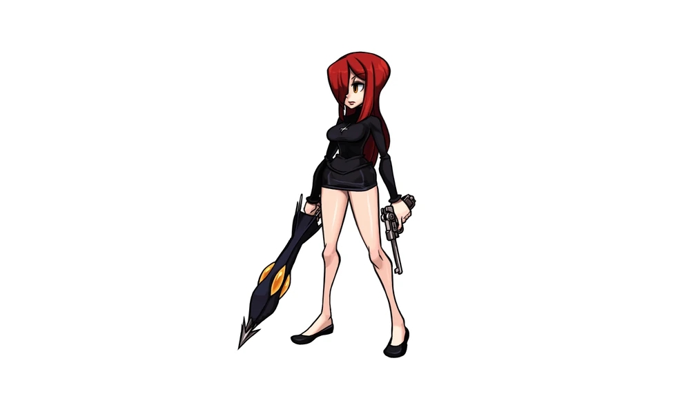 skullgirls parasoul kneesocks