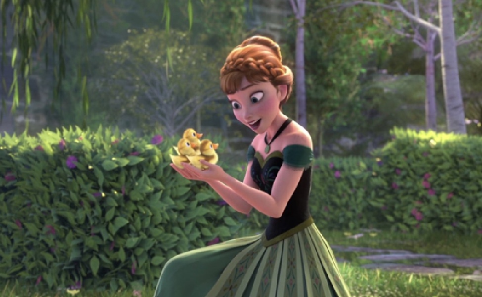 anna frozen green dress hair