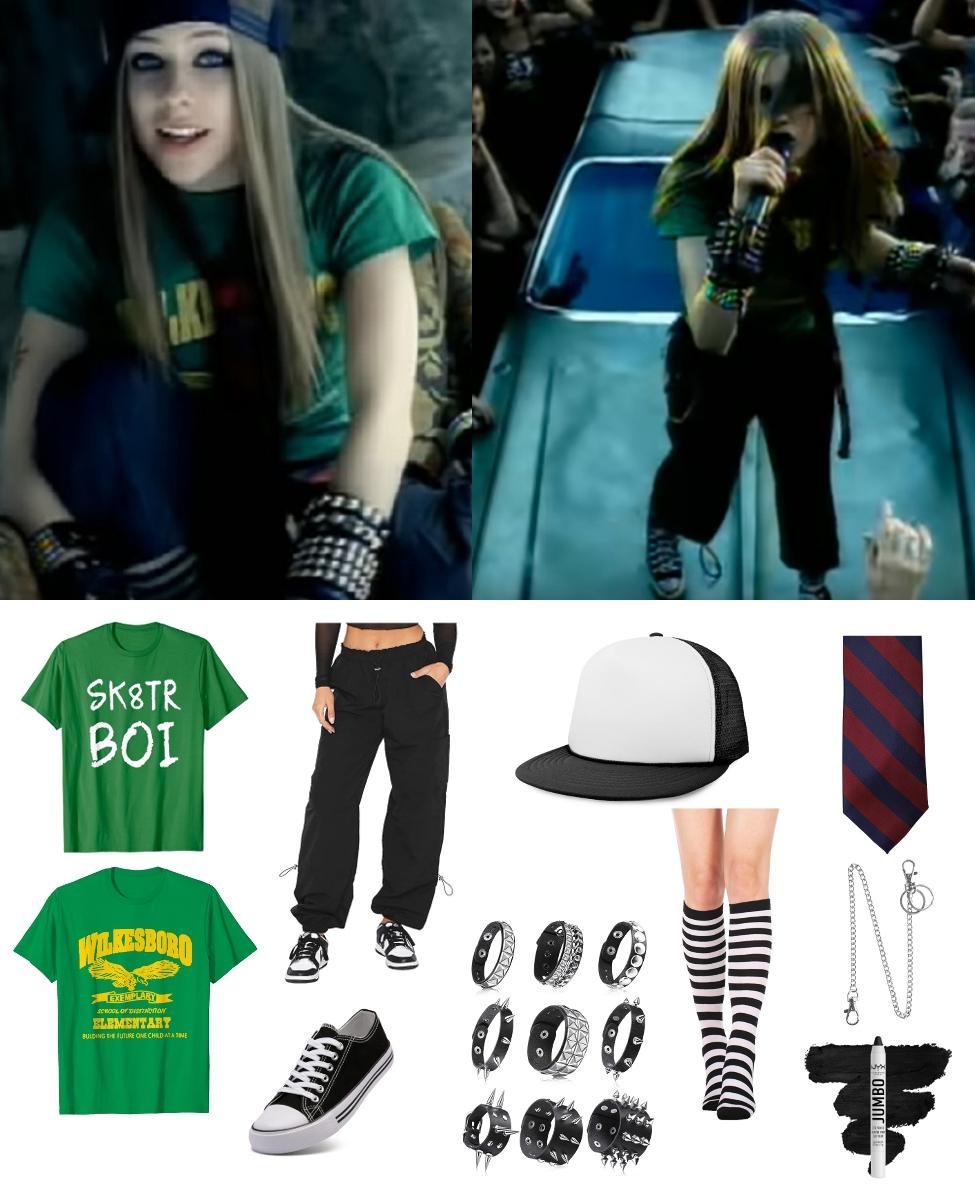 Avril Lavigne in Sk8er Boi Cosplay Guide