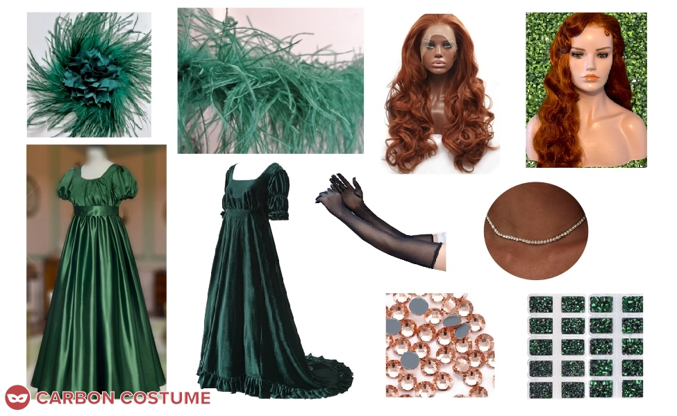 Penelope Featherington from Bridgerton (Emerald Dress) Costume