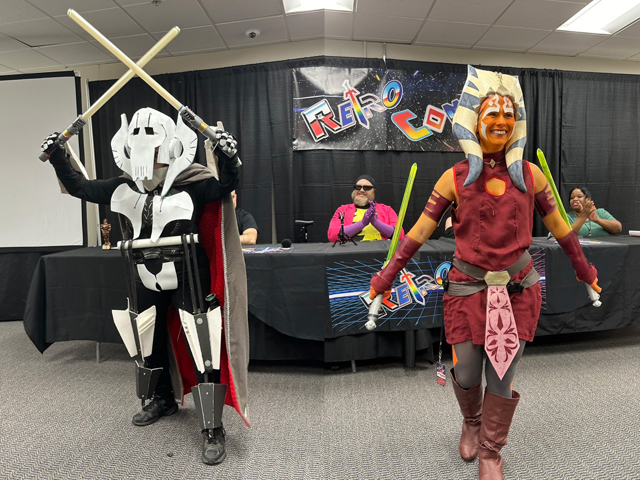 General Grievous and Ahsoka in Star Wars at Retro Con 2024