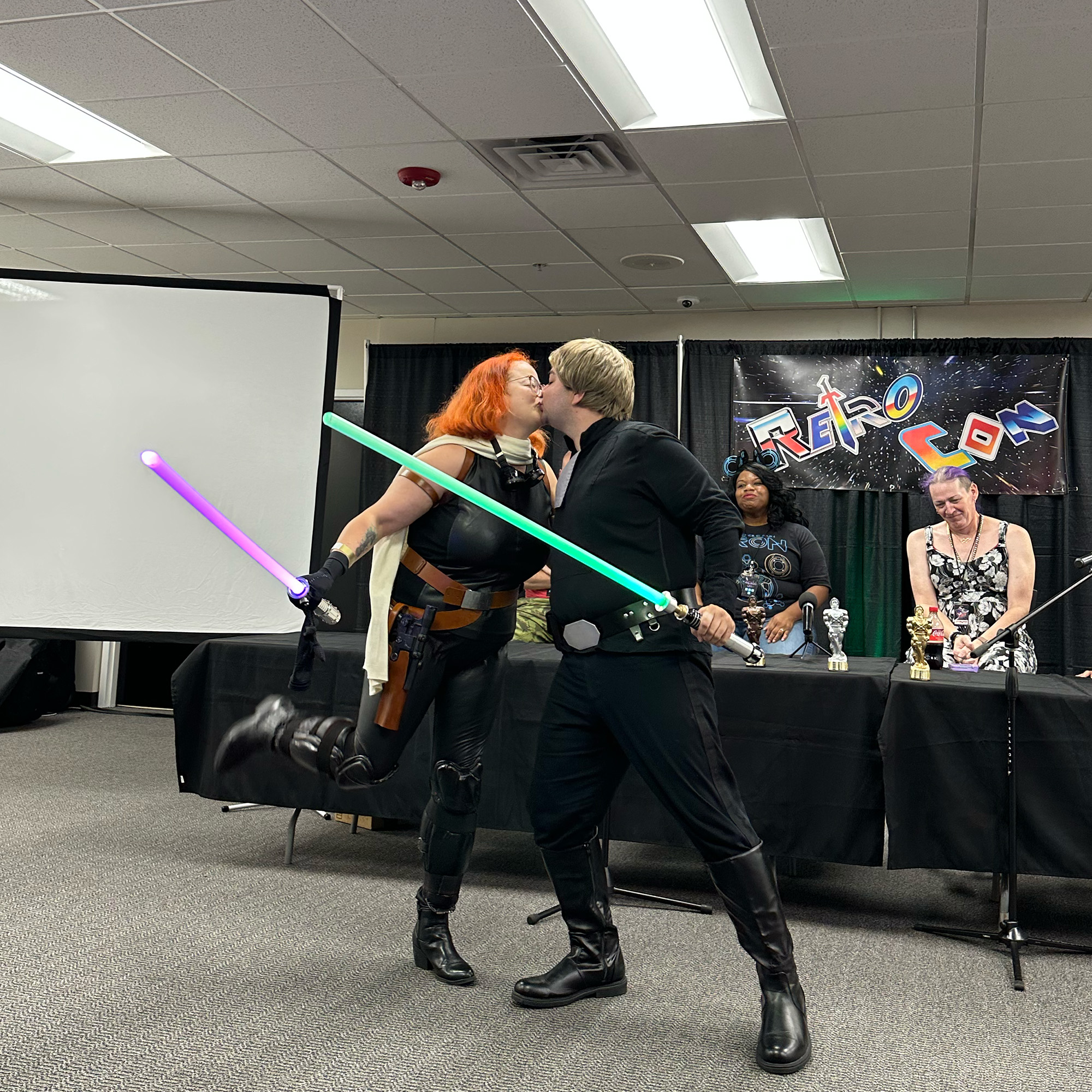 Luke and Mara Jade Skywalker from Star Wars